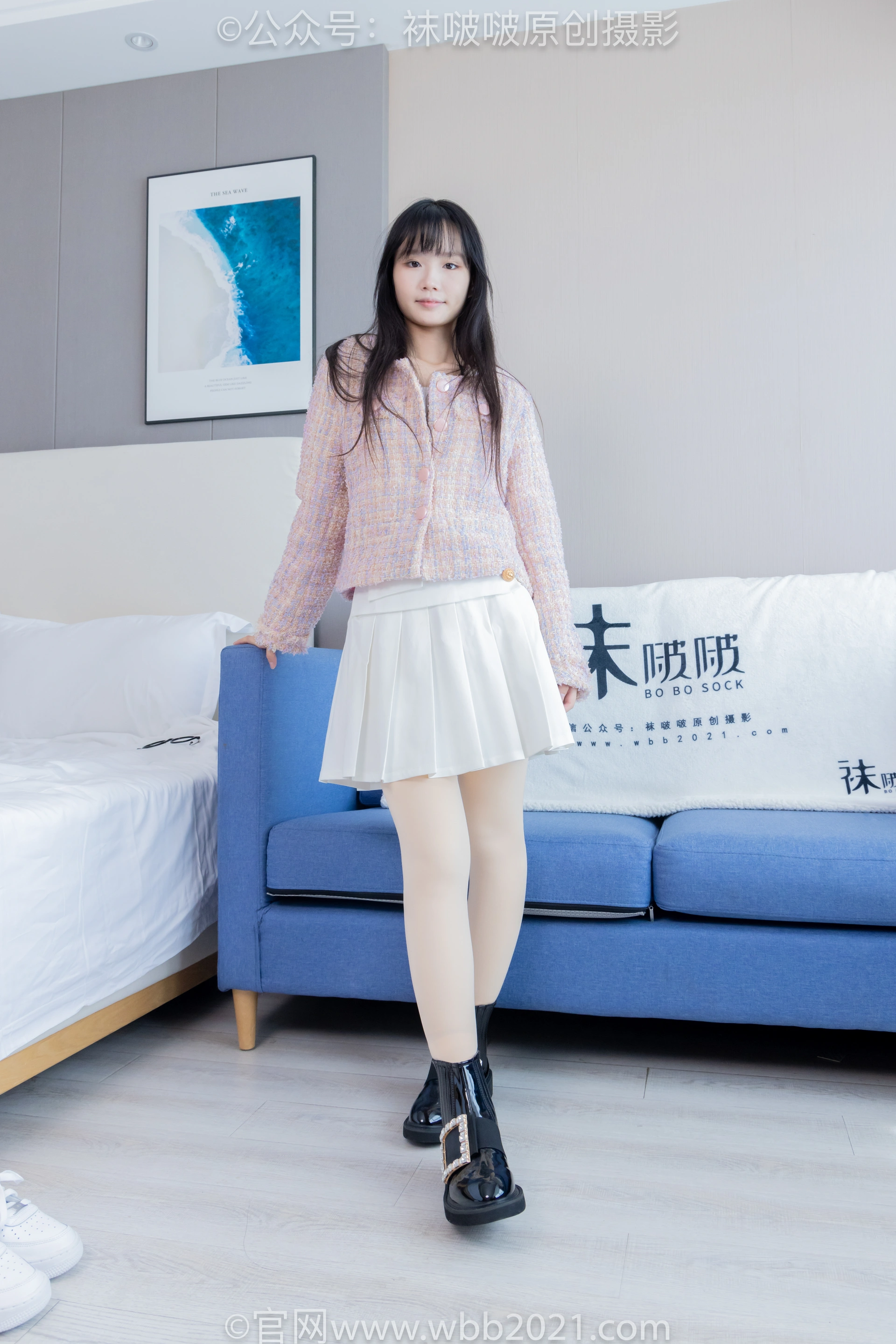 [BoBoSocks袜啵啵] NO.438 甜甜圈-皮鞋、板鞋、白棉袜、黑色踩脚袜、肉色踩脚袜（花絮版） 2